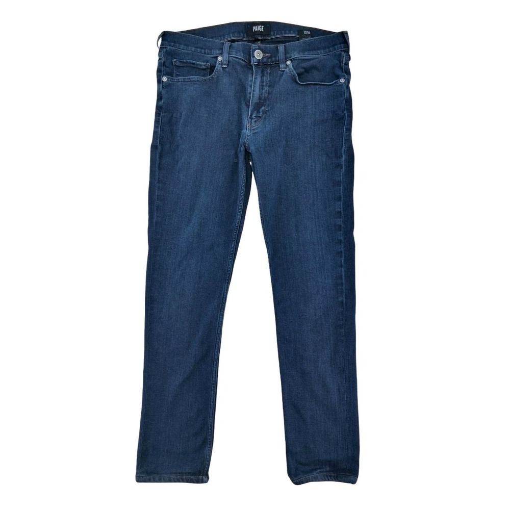 Paige Lennox Jeans Mens 31x27 Blue Medium Wash Slim Skinny Denim Stretch Pants